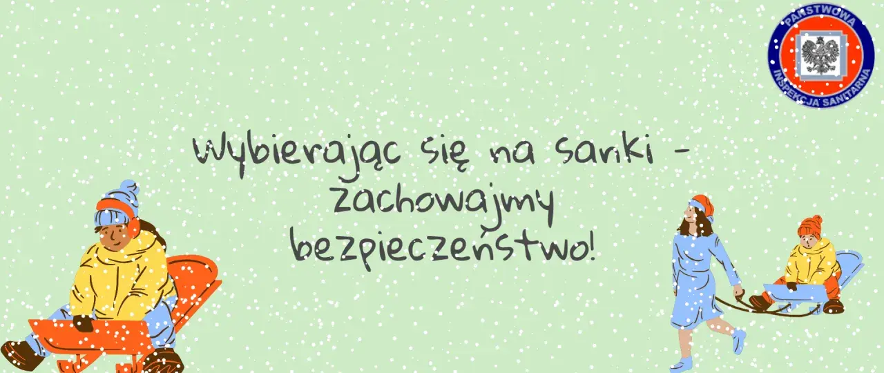 Dzieci na sankach cieszą się zimą, ale pamiętajmy o bezpieczeństwie!