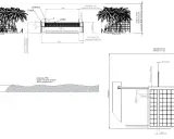 Projekt boiska do siatkówki plażowej FIVB z wymiarami, siatką, antenkami i piaskiem o głębokości 40cm.