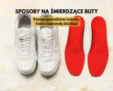 Białe trampki i czerwone wkładki. Poznaj sposoby na śmierdzące buty, które naprawdę działają!